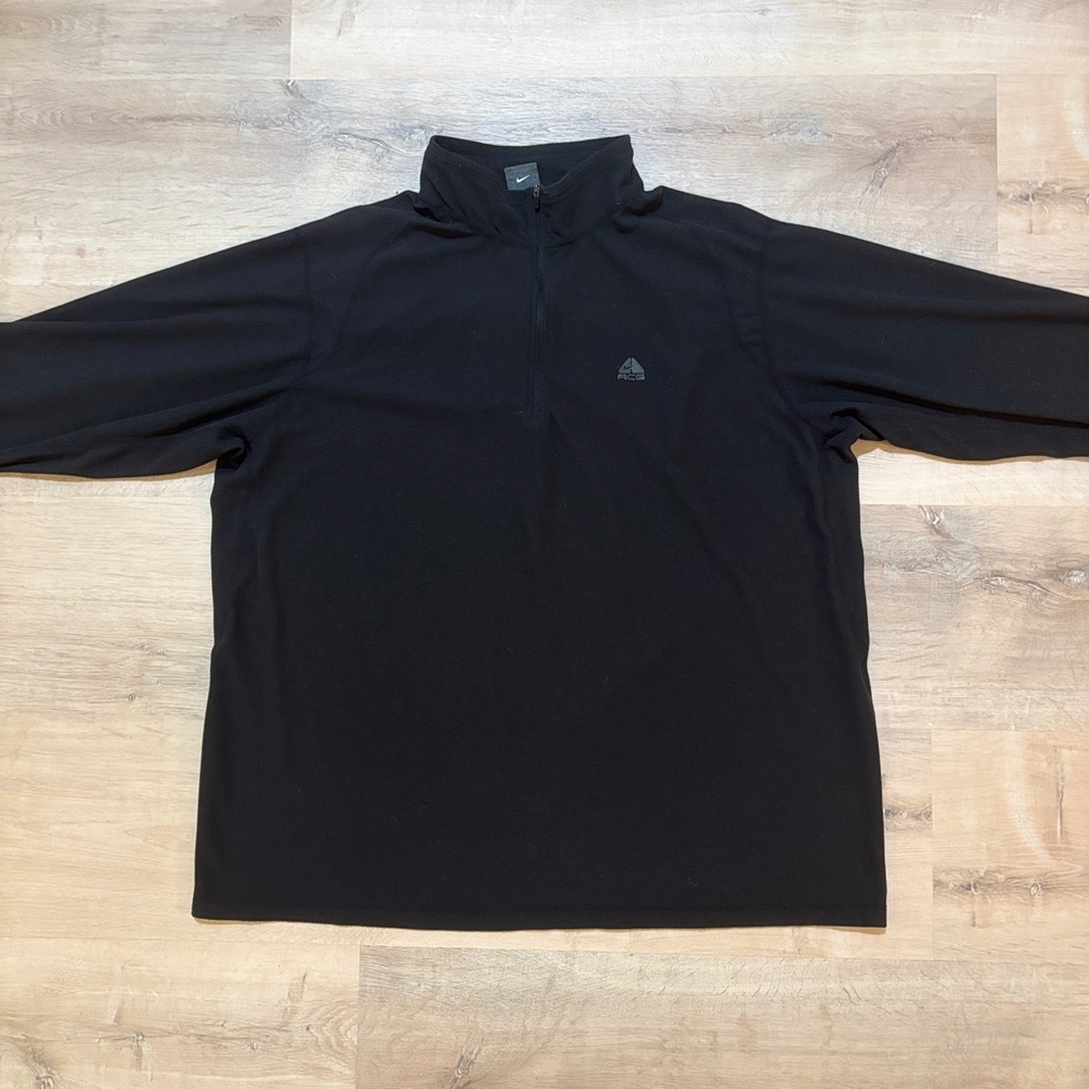 Nike ACG Dri-FIT Waffle Knit 1/4 Zip Pullover XXL Black